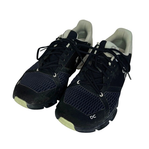 ON Cloudflyer Womens Size 9 Running Shoes Black White Mint Green - Picture 1 of 12